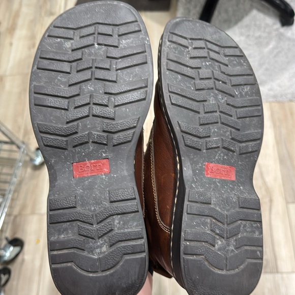 Women’s Born Full Leather size 9.5 M Lace up Brown Ankle Boots Like New - Picture 4 of 8